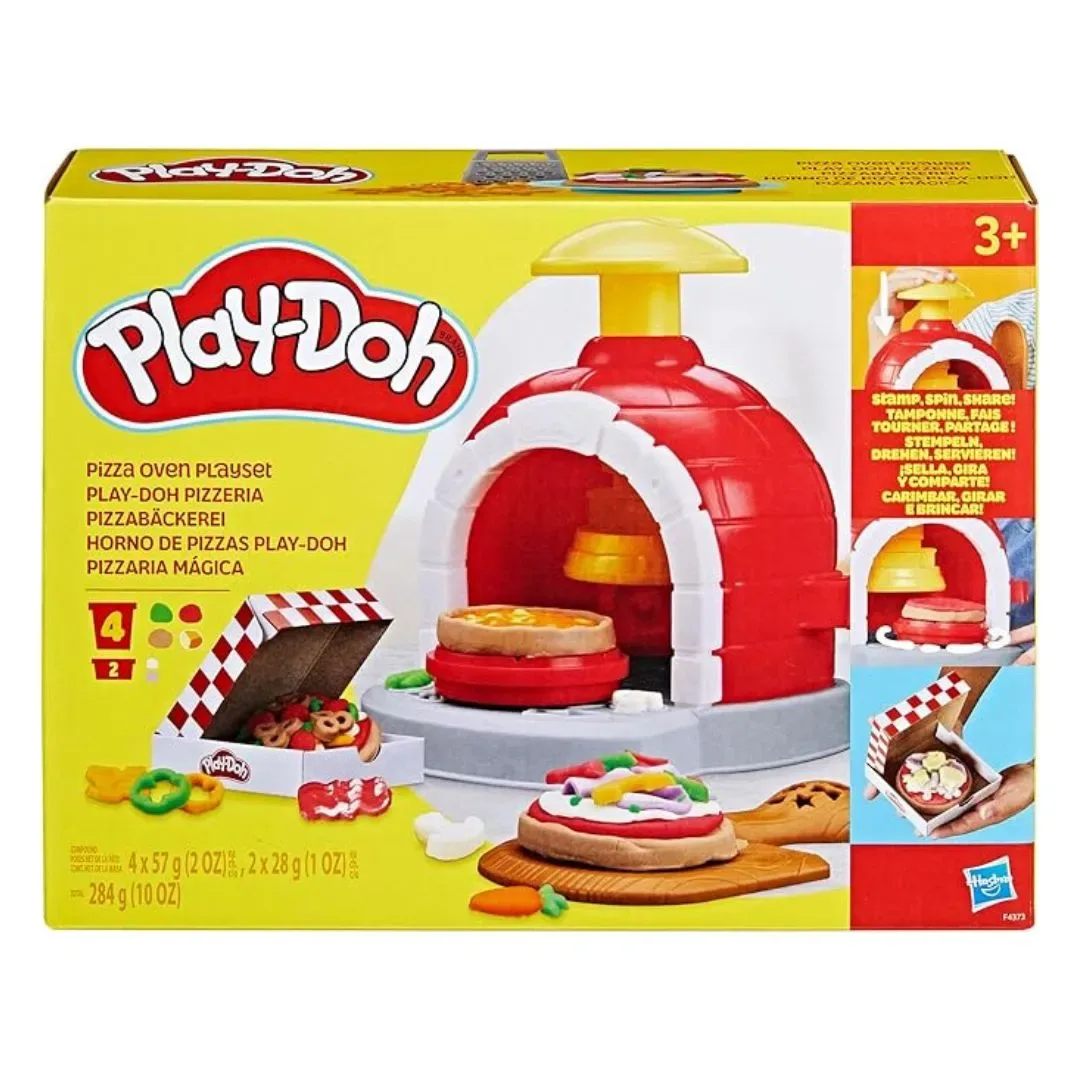 Play-Doh Pizza Oven Playset Refresh con 6 Botes de plastilina y 8 Accesorios1