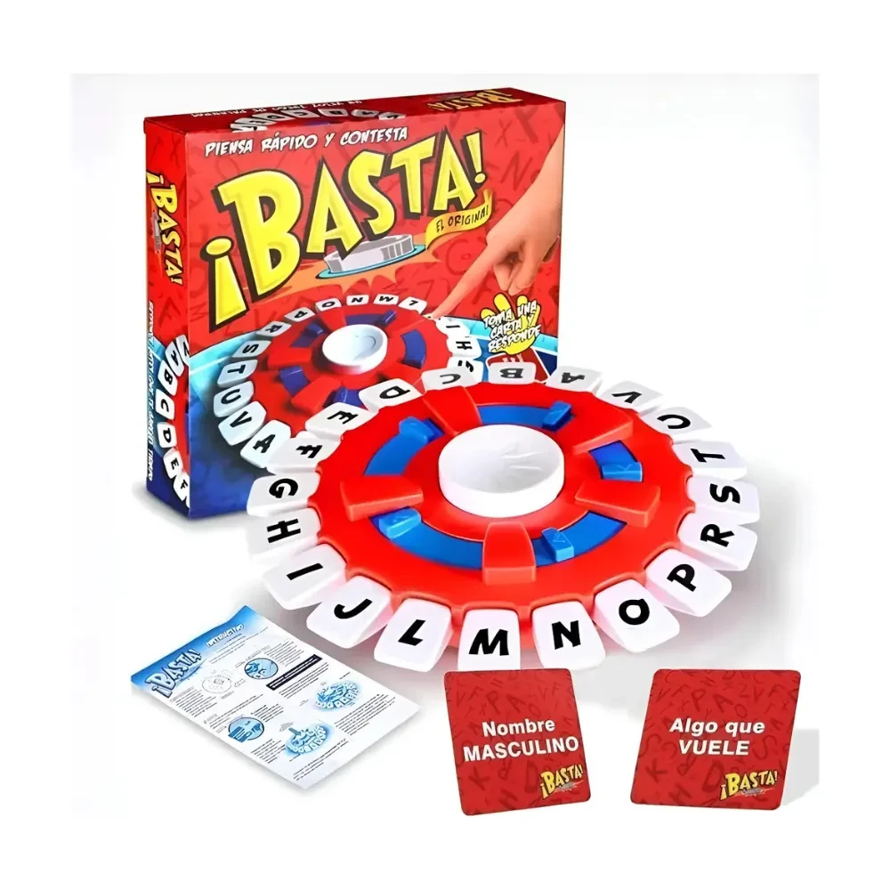Juego De Mesa Basta Electronico con Cartillas En Español3