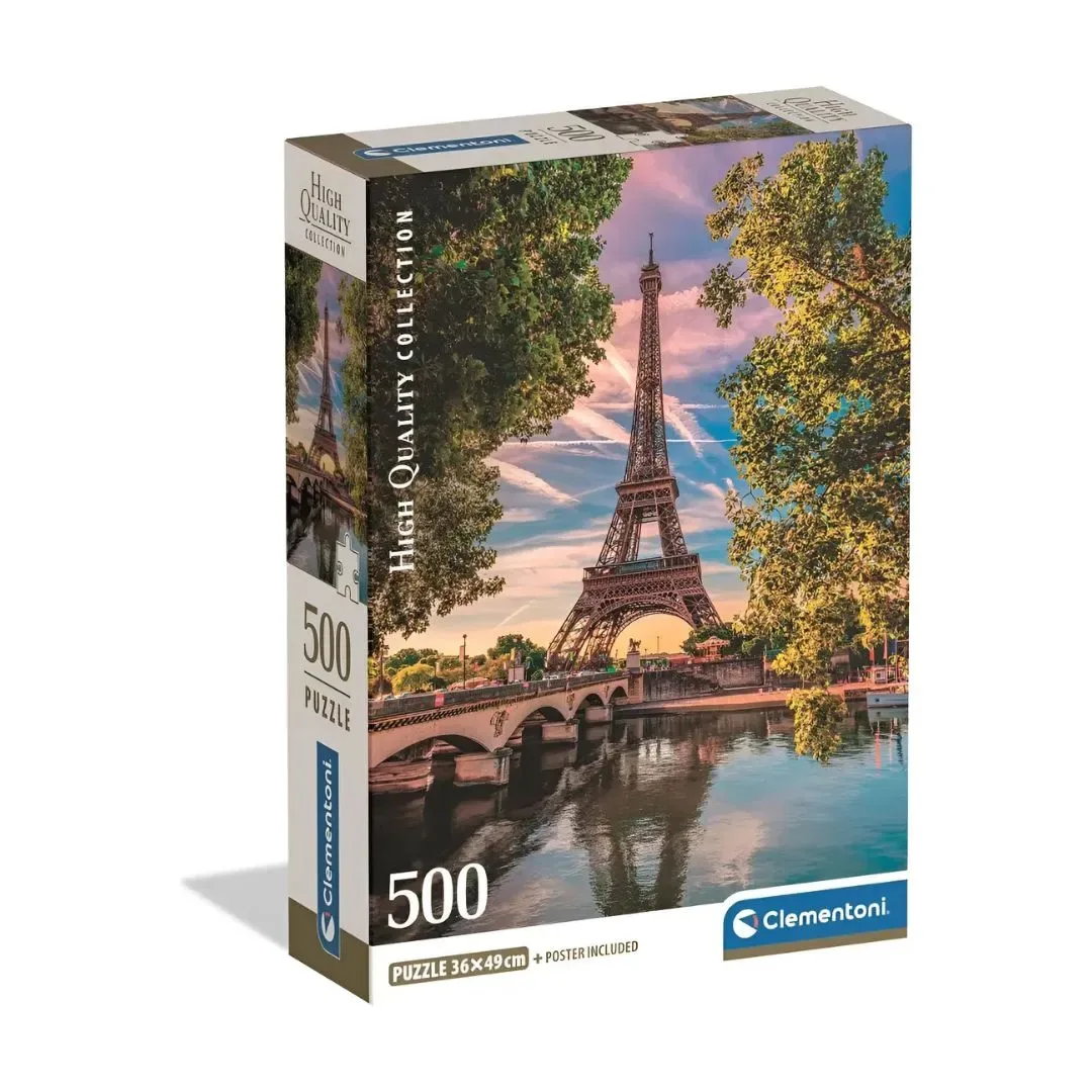 Clementoni Rompecabezas Torre Eiffel en el Rio Sena x500 pzas3