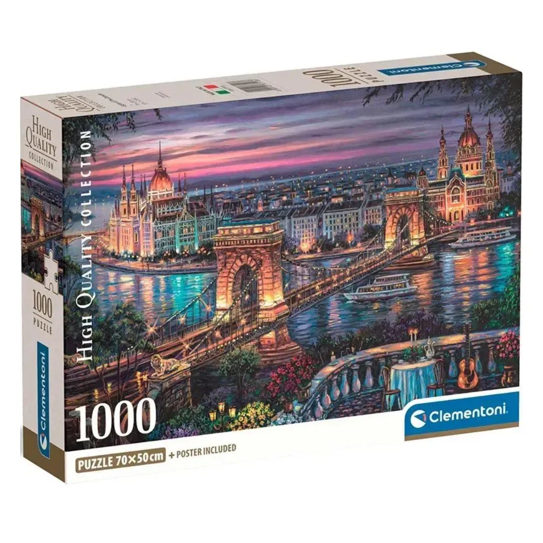 Clementoni Rompecabeza Luces Del Danubio x1000 pzas2