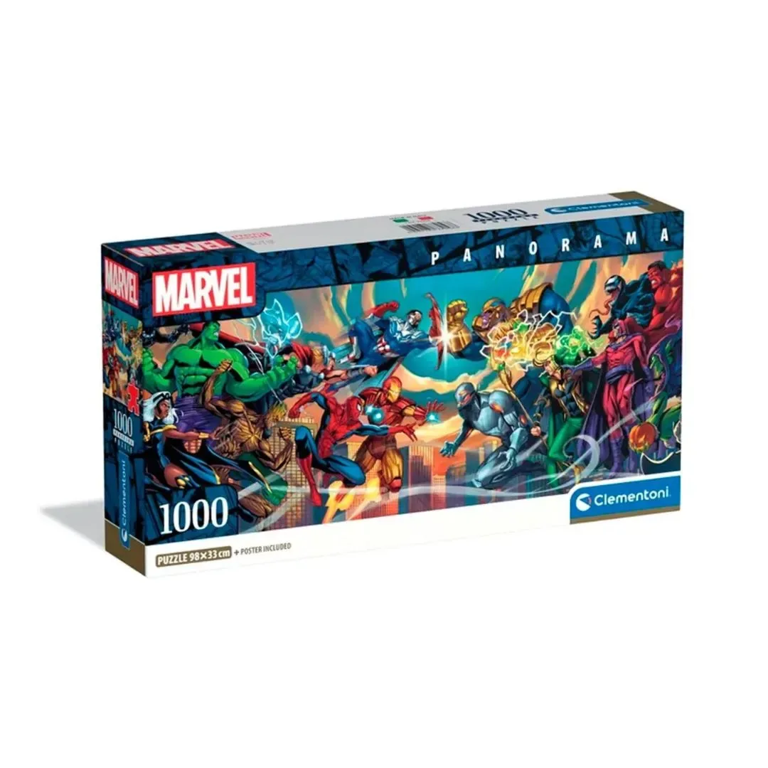 Clementoni Rompecabezas Marvel, Heroes y Villanos x1000 pzas3