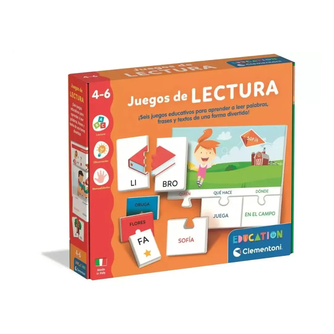 Juguete Didáctico Montessori Lectura Encajable Para Niños - Clementoni2