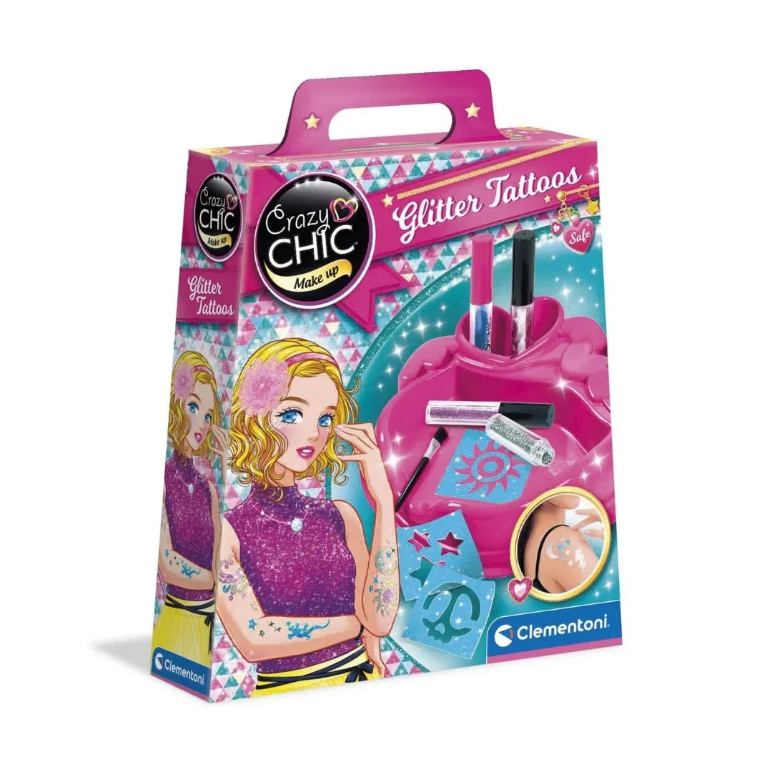 Kit de Creación Tatuajes de purpurina Crazy Chic -Clementoni3