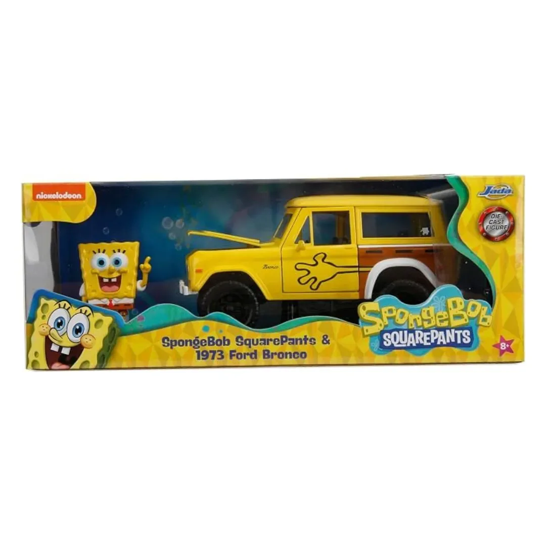 Bob Esponja y Ford Bronco de 1973 (escala 1:24, amarillo)5