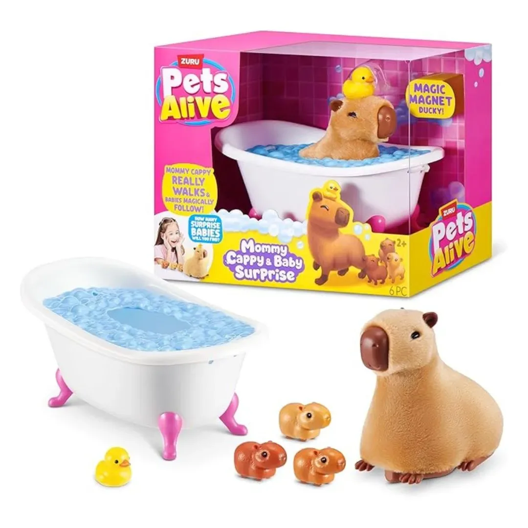 Pets Alive Mamá Capibara y bebés Surpresa ZURU5