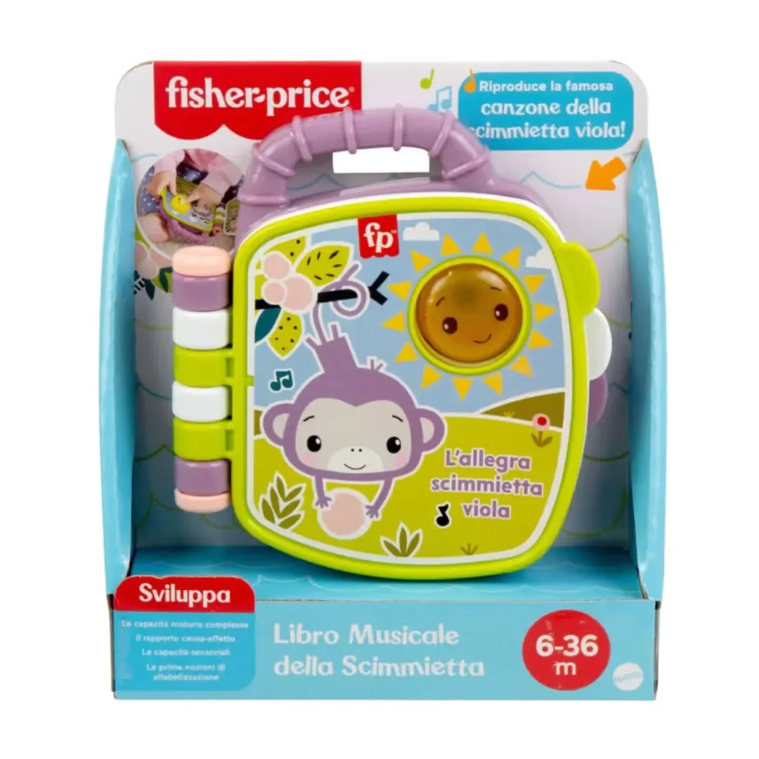 Fisher-Price Libro de cuentos musical del monito morado1