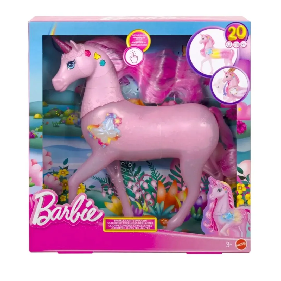 Barbie Fantasía Set de Juego Unicornio con Luz y Sonido1