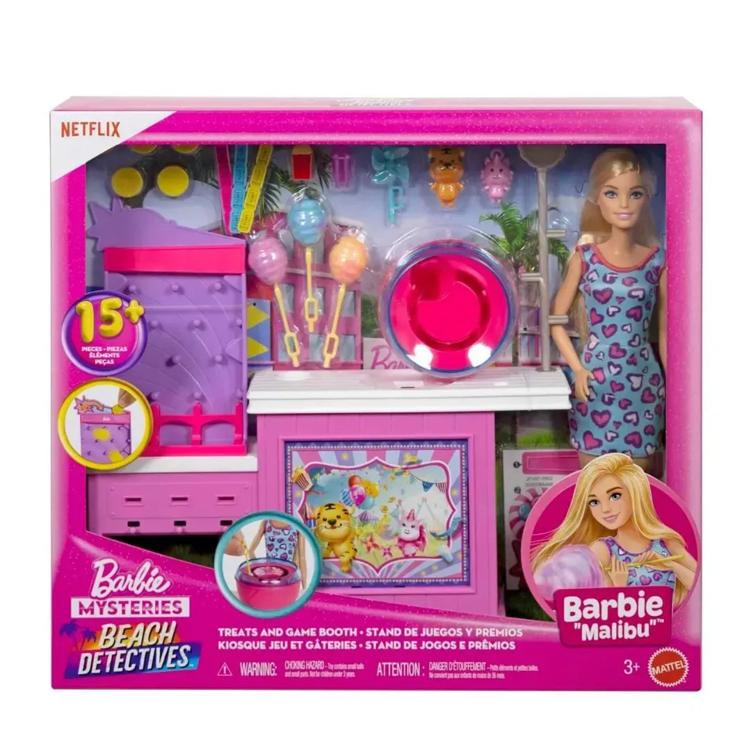 Barbie Stand de Estación Algodón de Azúcar Juegos y Premios1