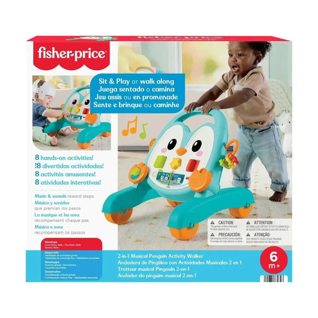 Andadera Musical Pingüino Azul Fisher-Price1