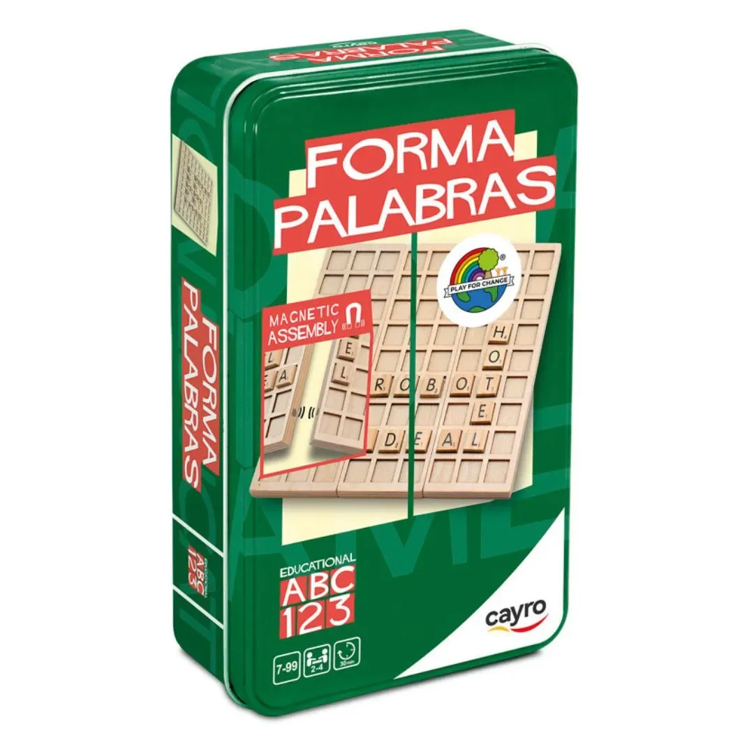Forma Palabras Juego de Mesa en Caja de Metal - Cayro5