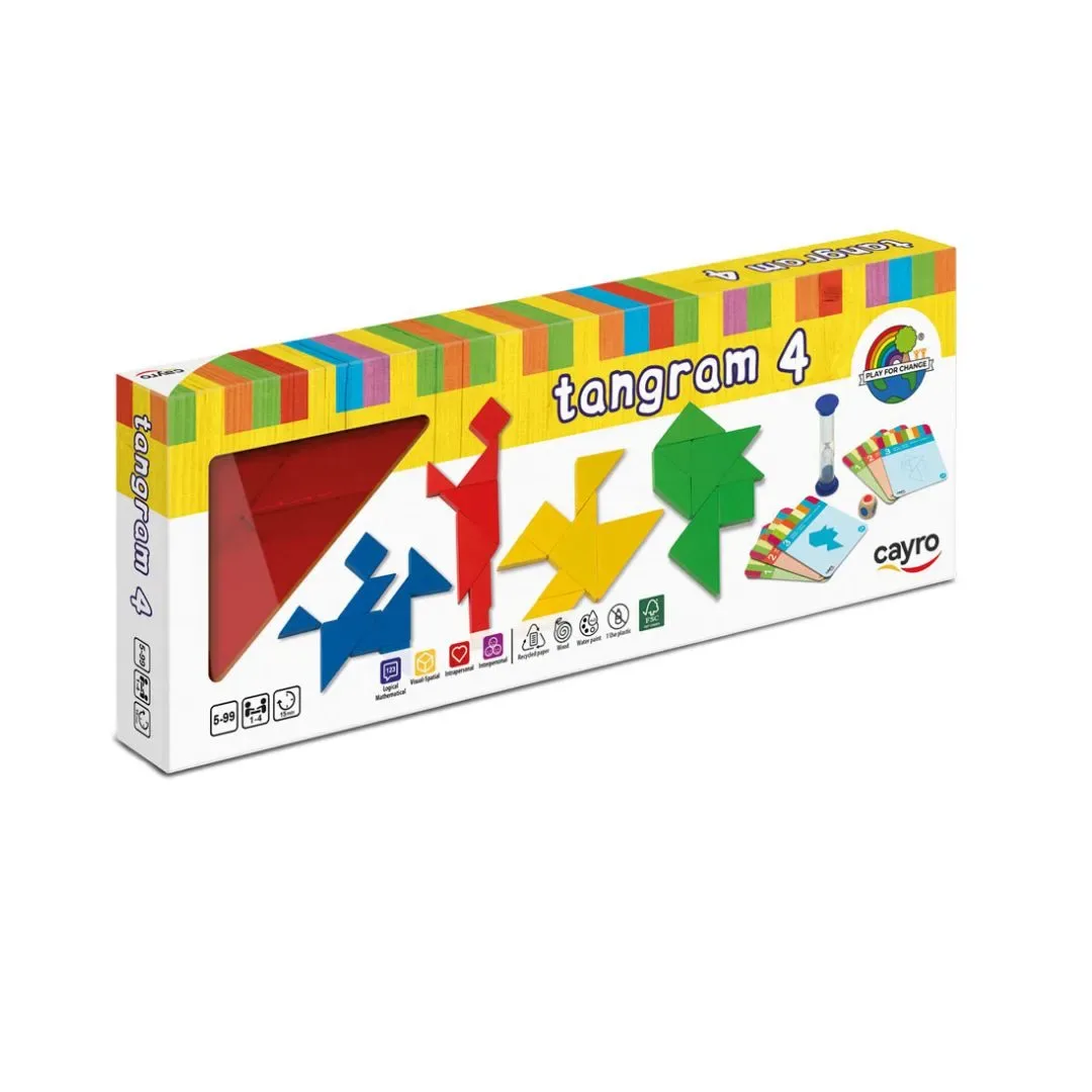 Cayro Juego Creativo Tangrams X4 Madera5