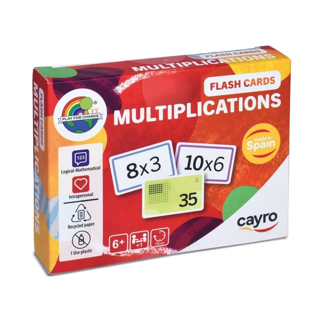 Juedo Educativo Multiplicaciones Cayro 110 Cartas, Tablas del 1 al 10 - Cayro3