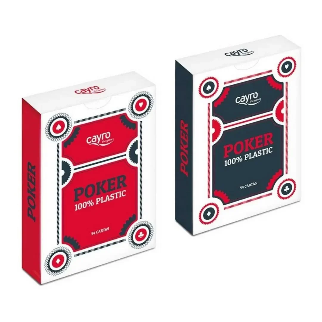 Baraja Cartas Poker 100 % plástico unidad aleatoria - Cayro4