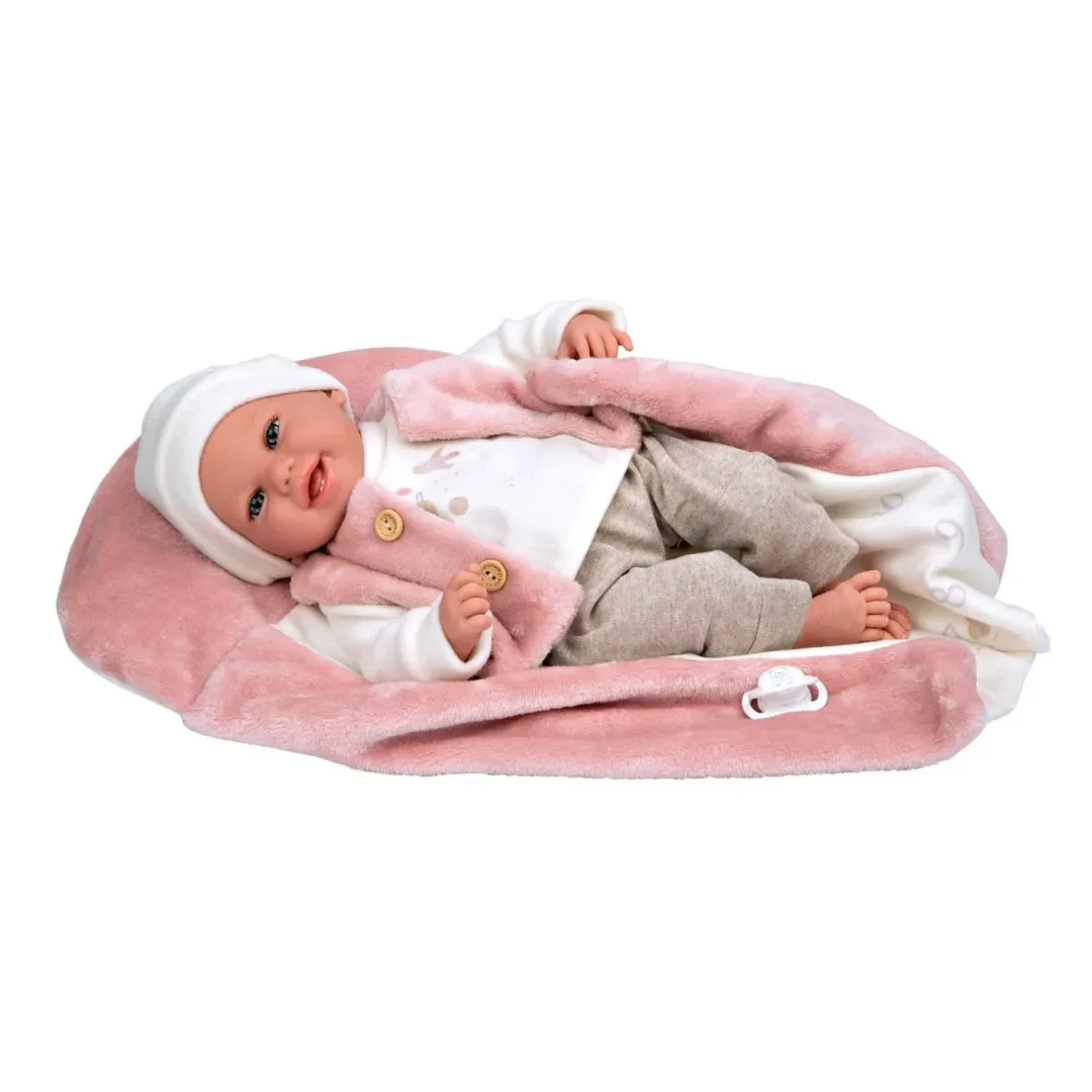 Muñeca Elegance 40 cm con Manta - Muñeca de Peso Colin5