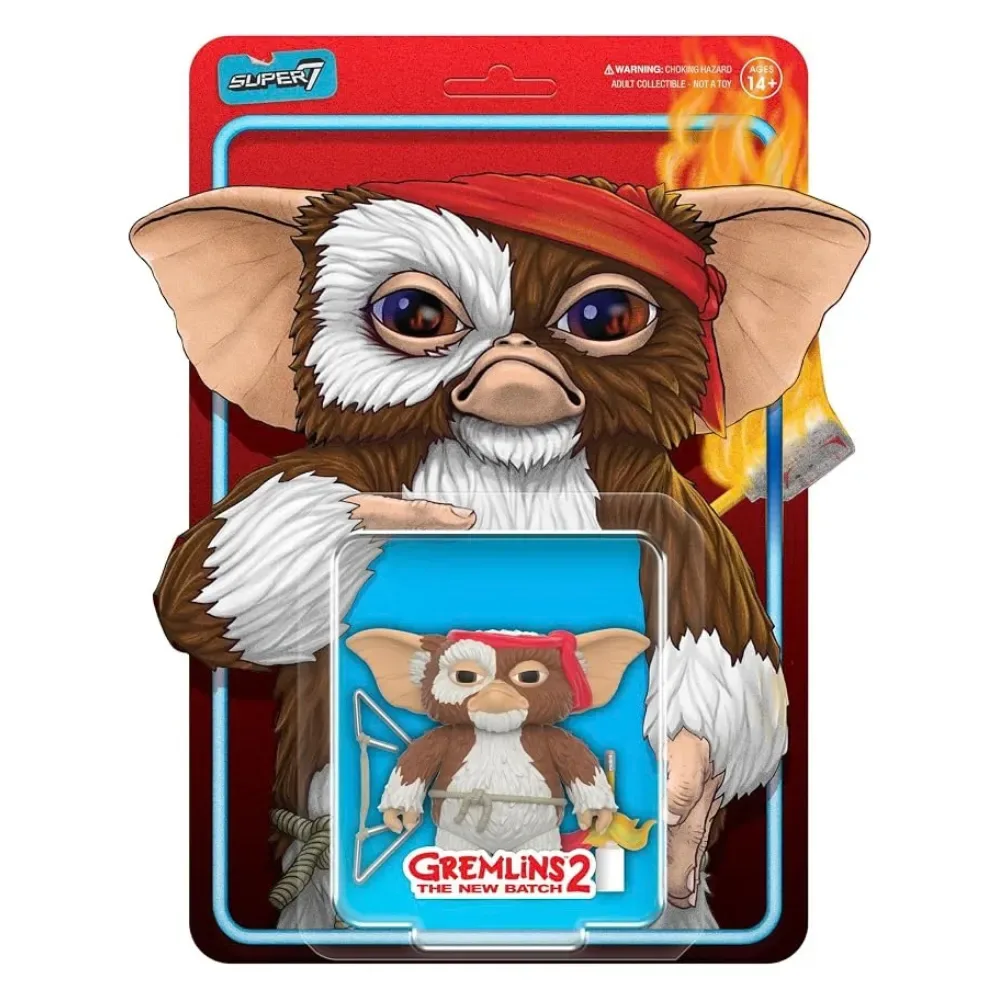Figura De Acción Gremlins 2 ReAction - Gizmo Con Accesorios Super74