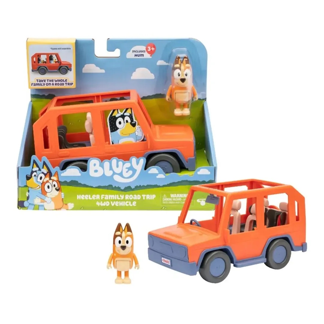 Bluey Vehiculo Familiar con Figura Bingo6