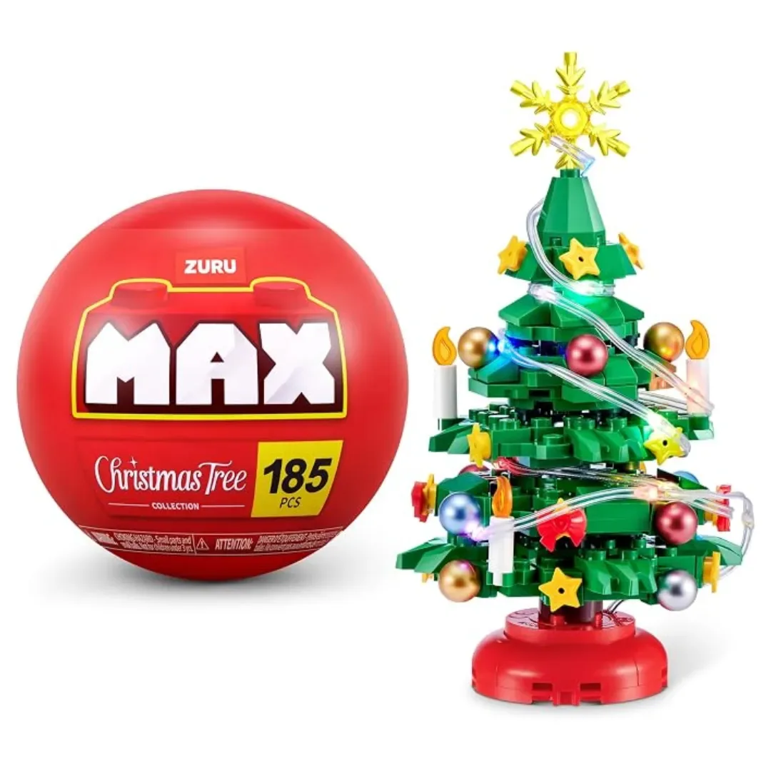 Árbol de Navidad de Construcción con Luces LED y Accesorios – 185 Piezas5