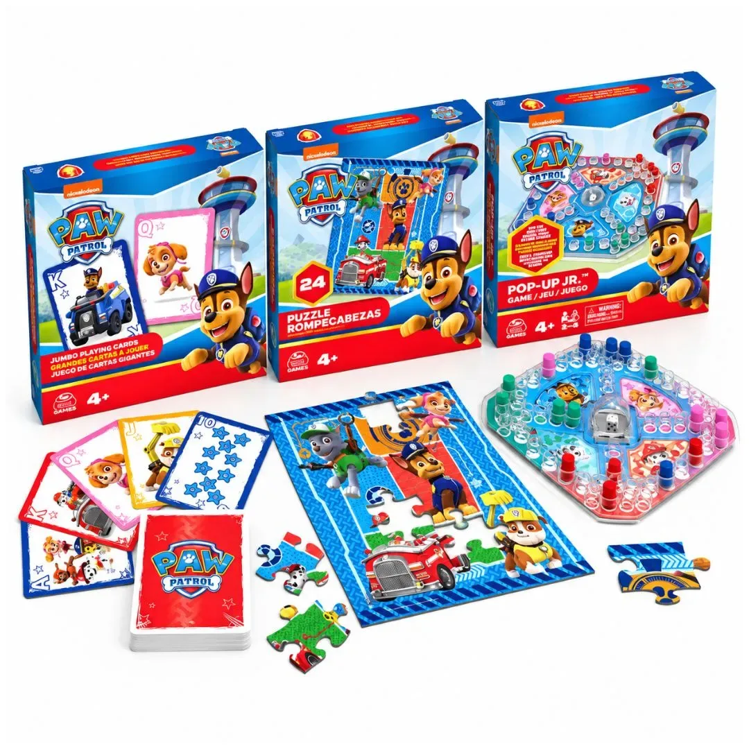 Spin Master Games Paw Patrol Pack X3 Juegos De Mesa6
