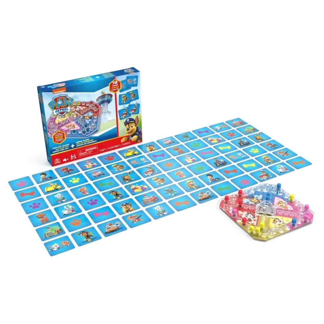 Juego de Mesa Cardinal Pop Up y Memoria Paw Patrol4