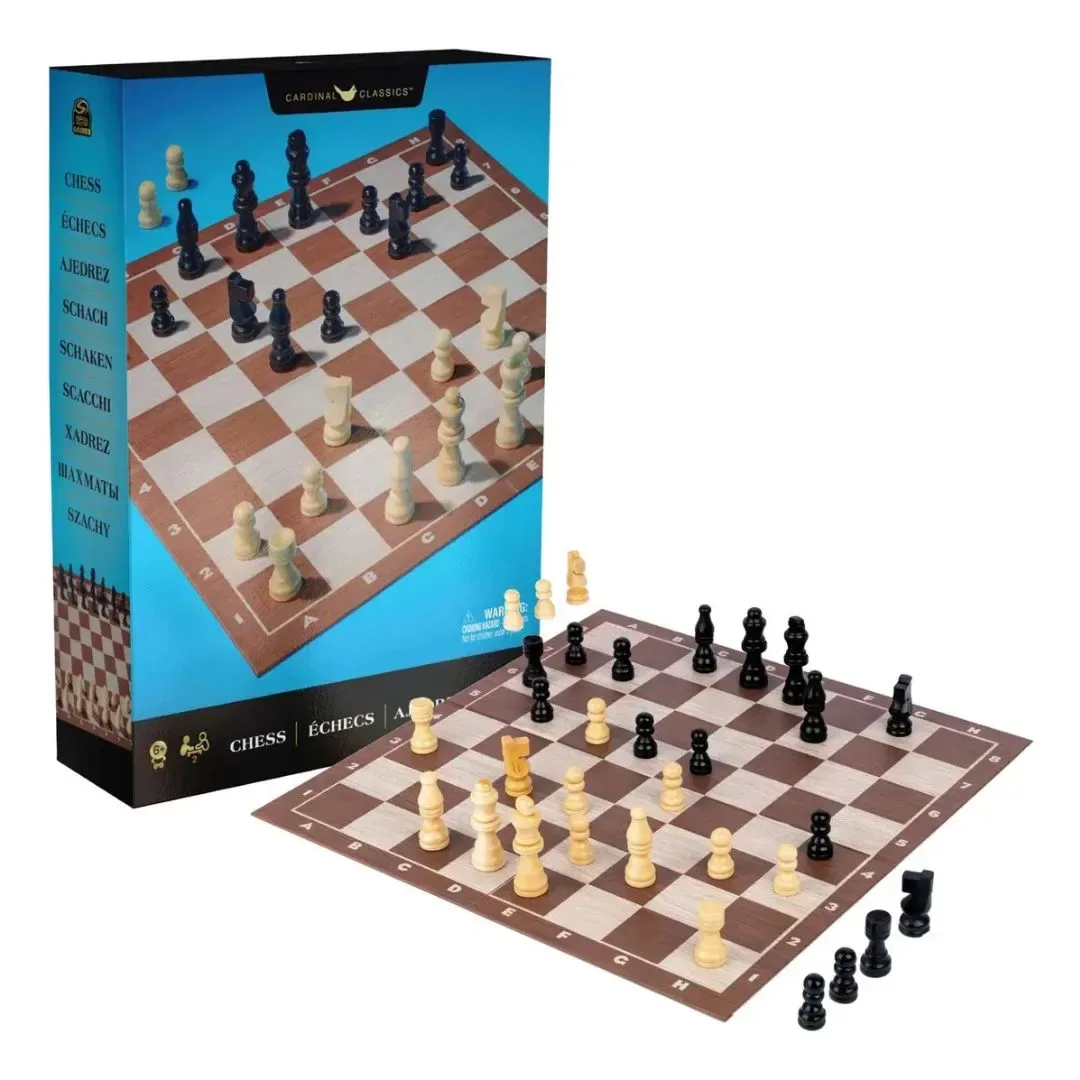Juego De Mesa Spin Master Games Ajedrez De Madera5