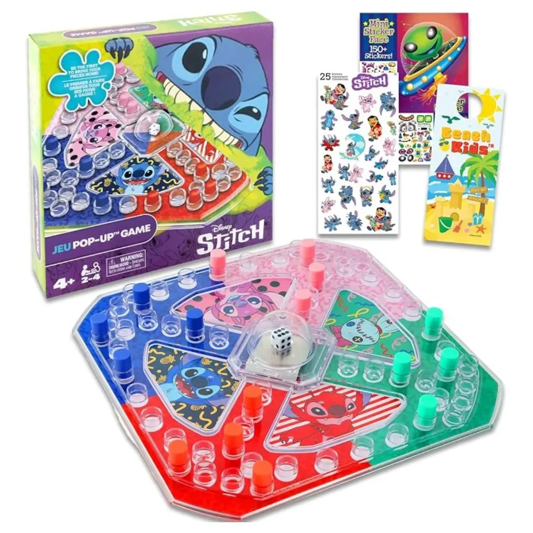 Juego de Mesa Pop-Up Stitch Disney con Tablero para Niños4