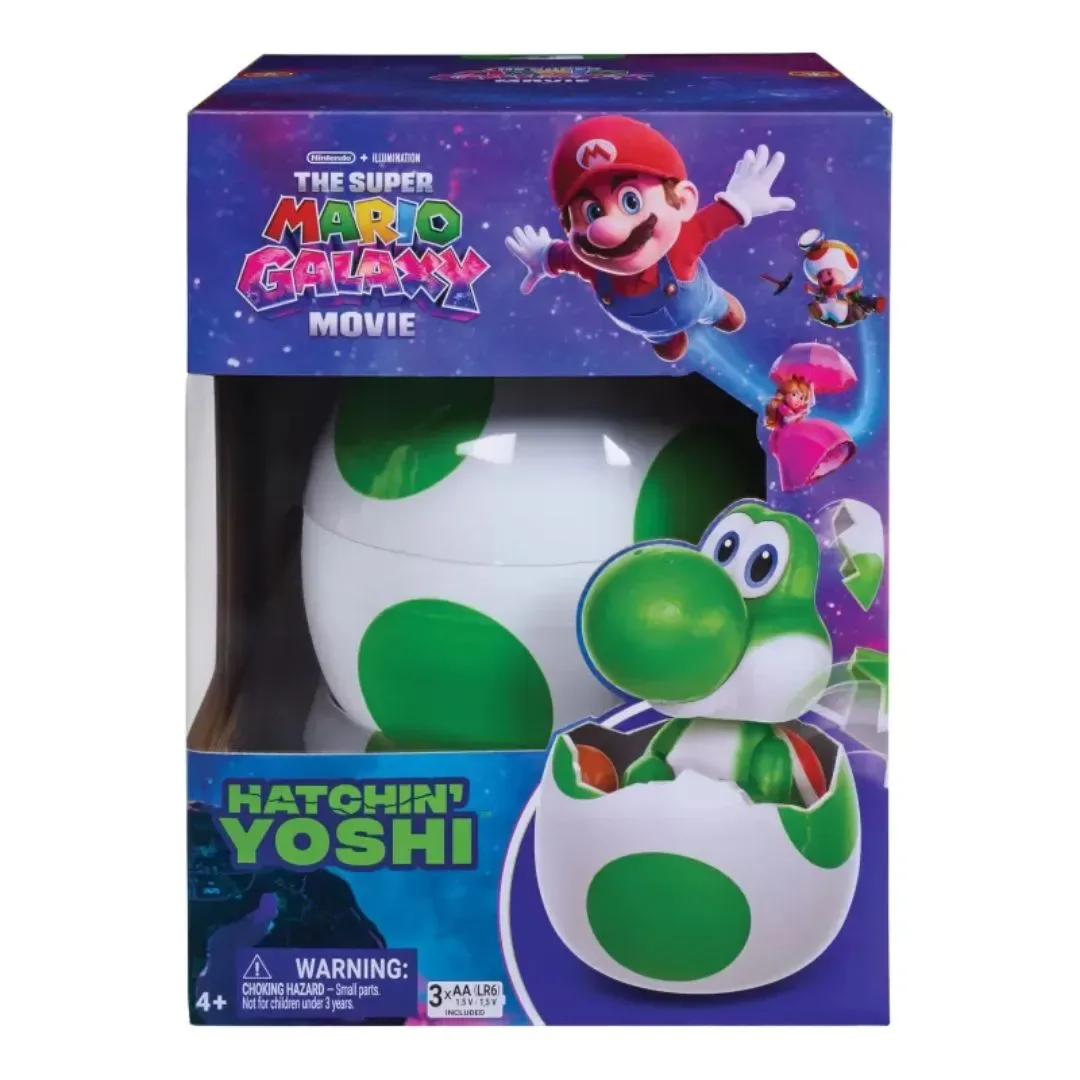 Figura Hatchin Yoshi Interactivo Super Mario Galaxy Pelicula5
