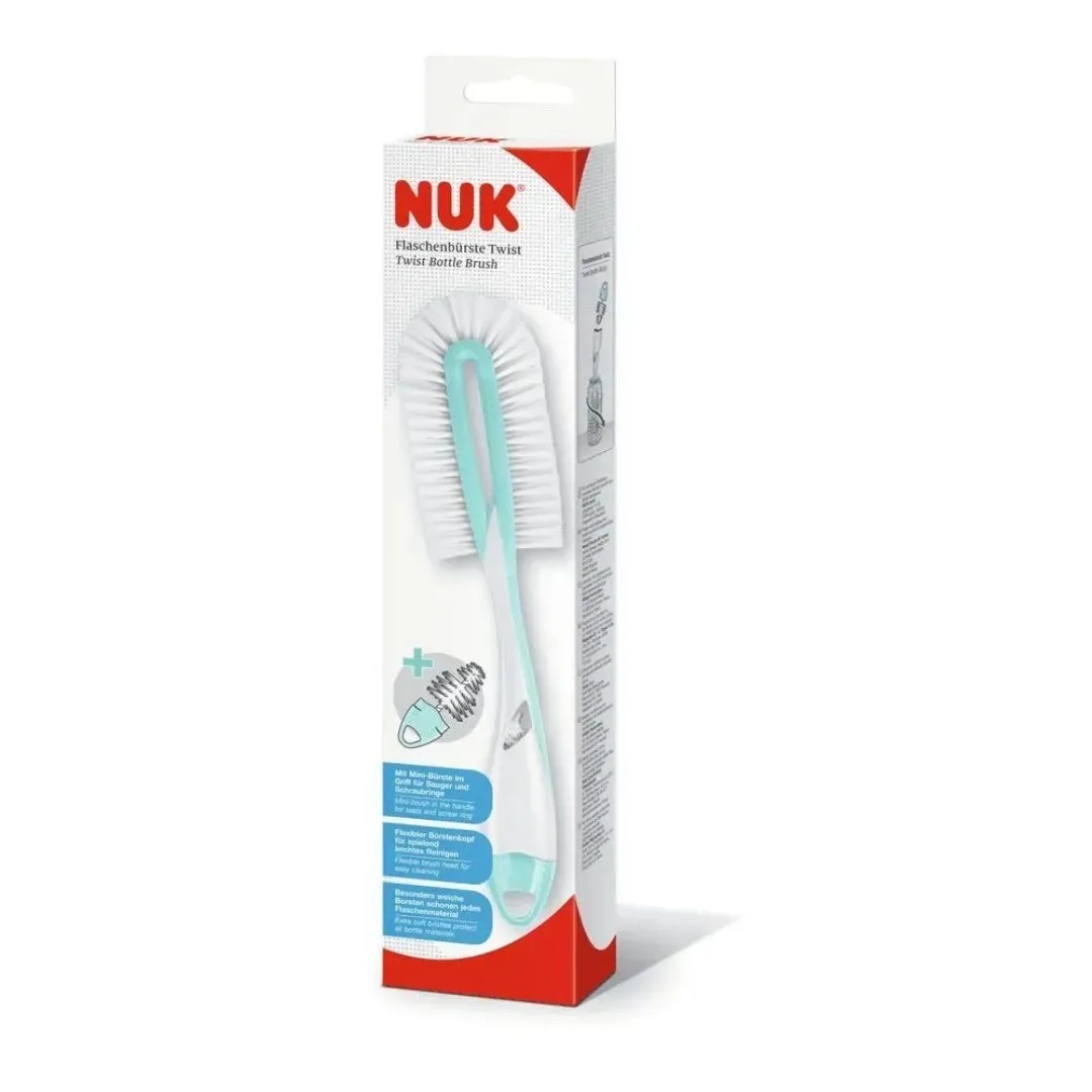 Nuk Escobilla Twist 2 En 1 Para Biberones verde menta4