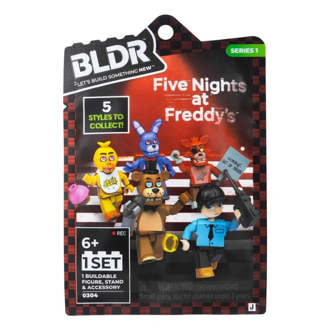 Set Armable Five Nights at Freddy's BLDR Serie 1 - Figura y Accesorios Surtido5