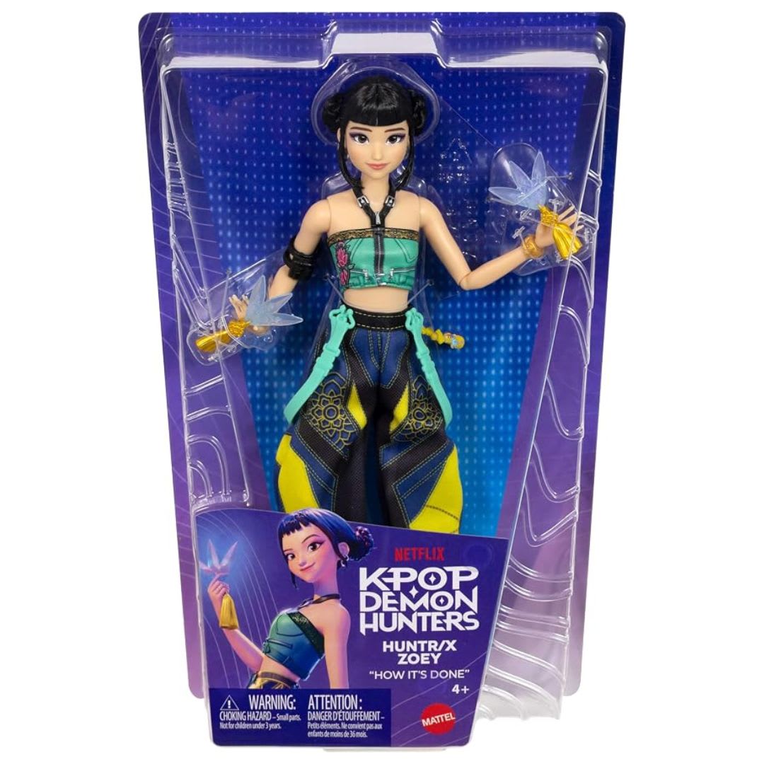 K-Pop Demon Hunters Mattel Muñeca Articulada Zoey 28cm1