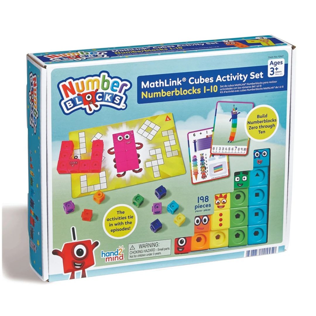 Set de Matemáticas Numberblocks 1-10 MathLink Cubes (198 Pzs)1