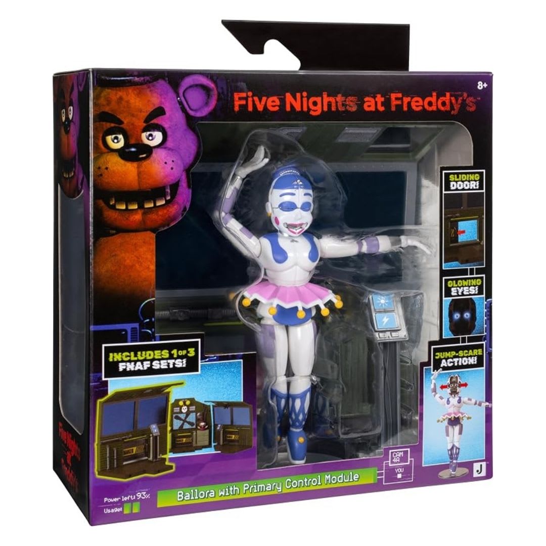 Five Nights At Freddys Set de Figura Ballora Módulo de Control con Ojos Brillantes1