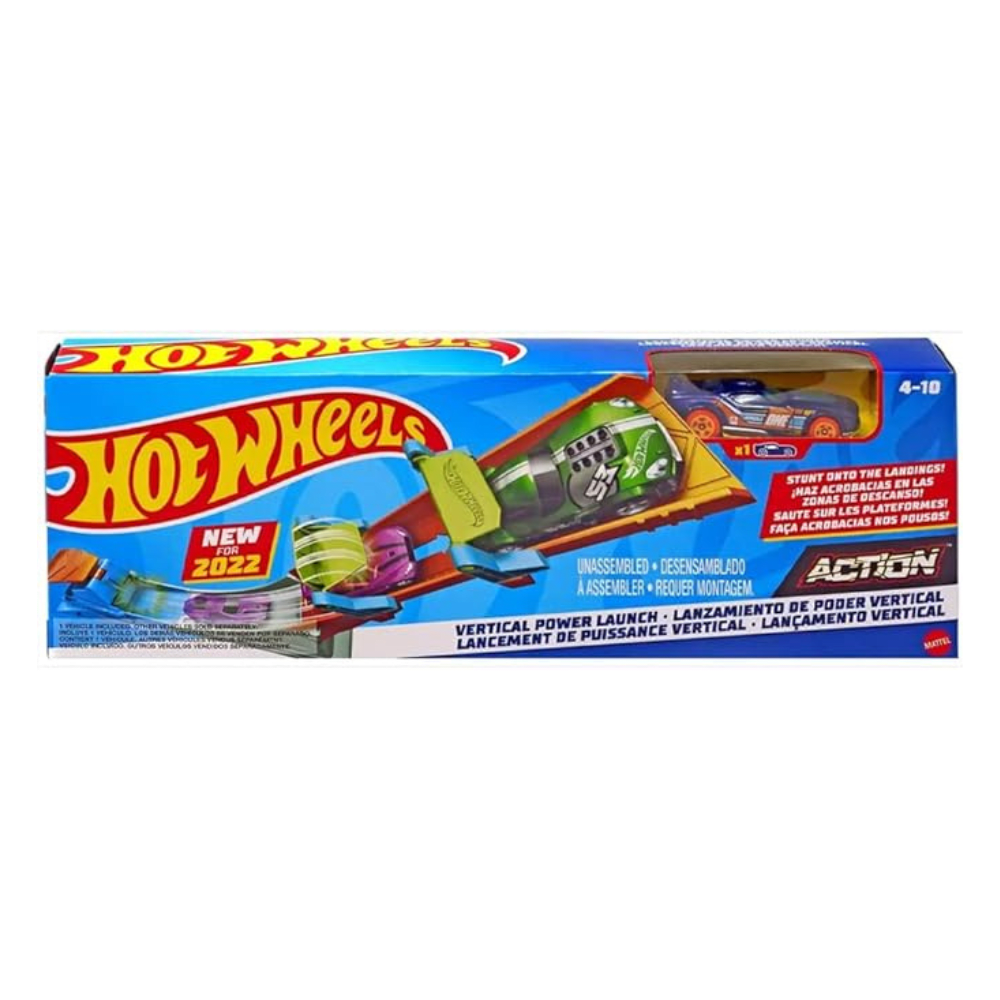 Hot Wheels Pista Extensión Lanzamiento Vertical Track Builder Power1
