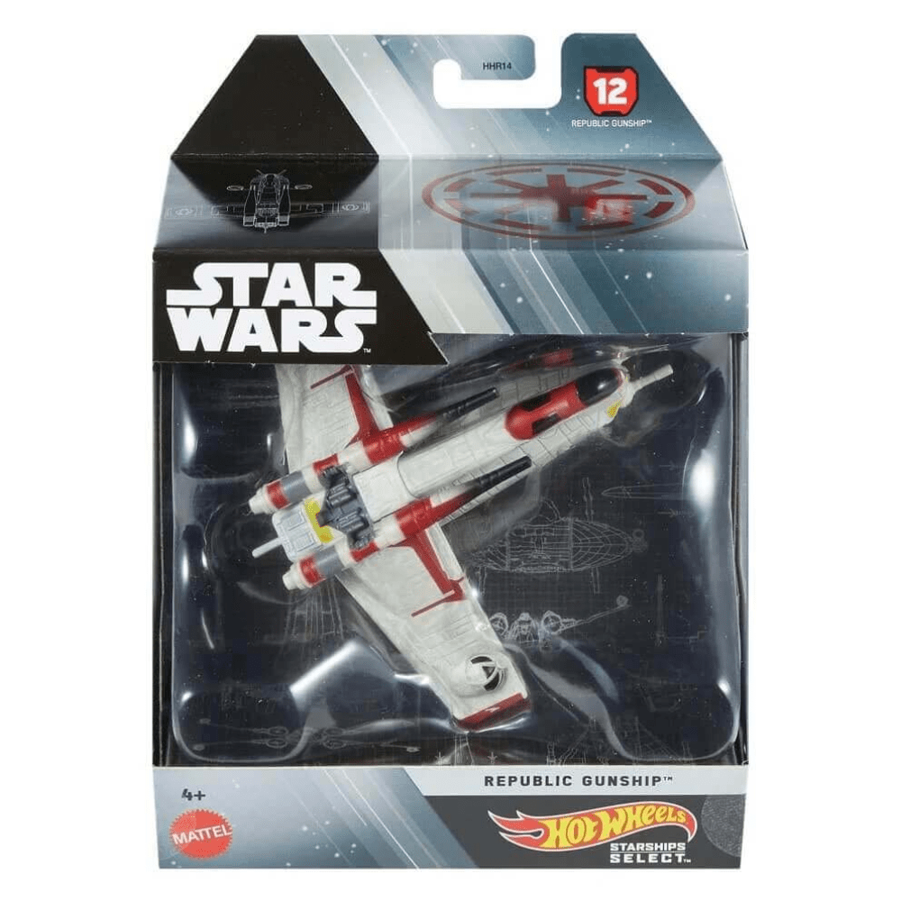Hot Wheels Star Wars Vehículo Nave - Republic Gunship1