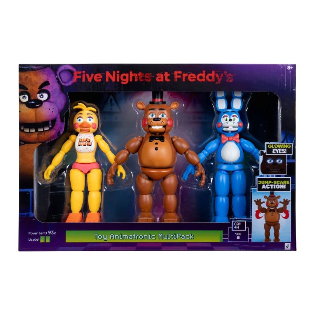 Five Nights At Freddy's Set X3 figuras: Freddy, Bonnie y Chica con Ojos Fosforescentes1