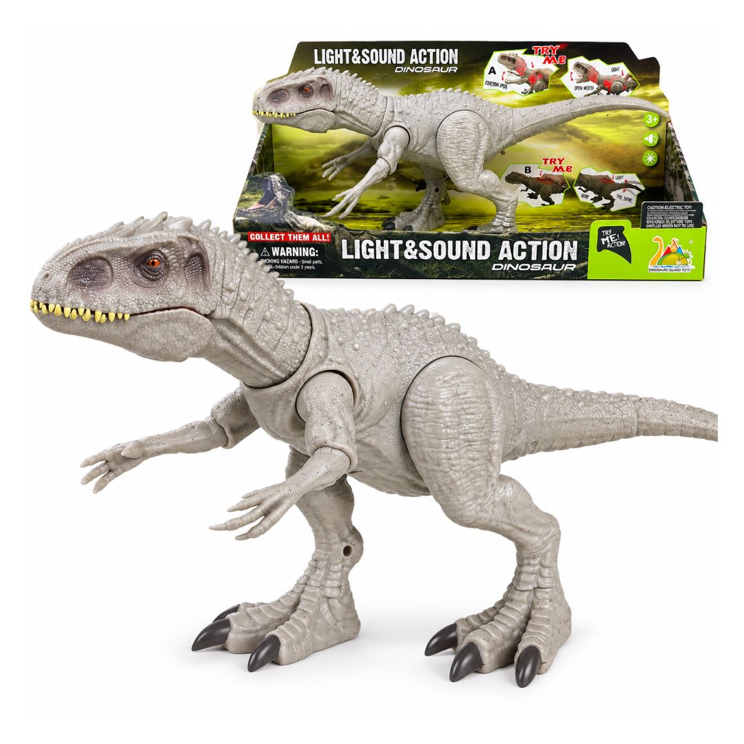 Dinosaurio De Juguete Indominus Rex con luz y sonido.5