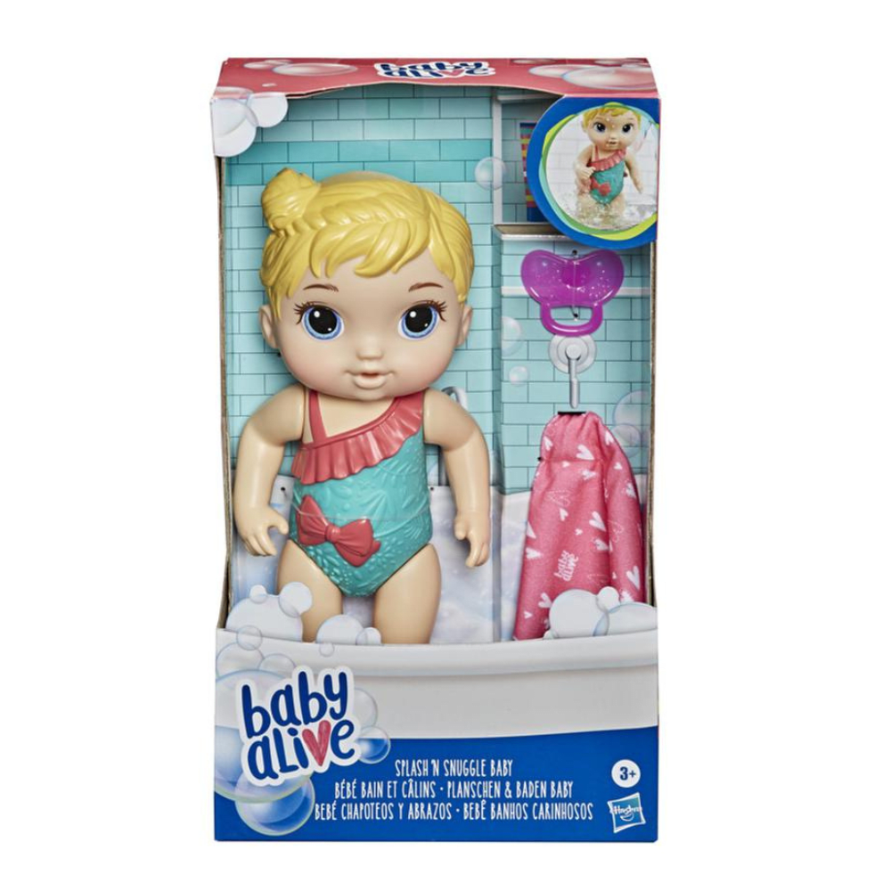 Muñeca Baby Alive Chapoteos y Abrazos Cabello Rubio1