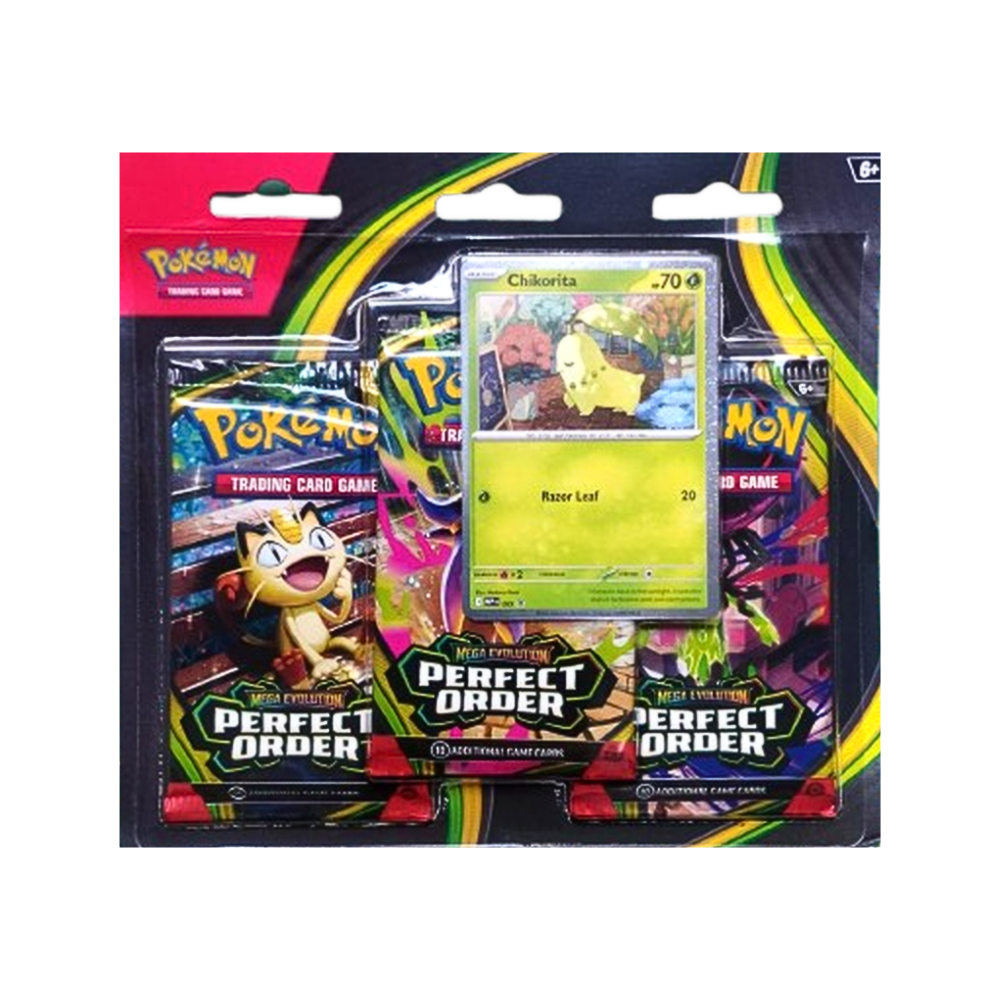 Pokemon TCG Mega Evolution Perfect Order Pack x3 Boo English1