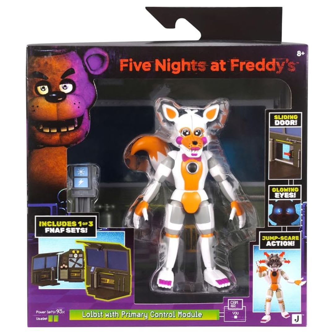 Five Nights At Freddys Set de Figura Lolbit con Módulo de Control con Ojos Brillantes1