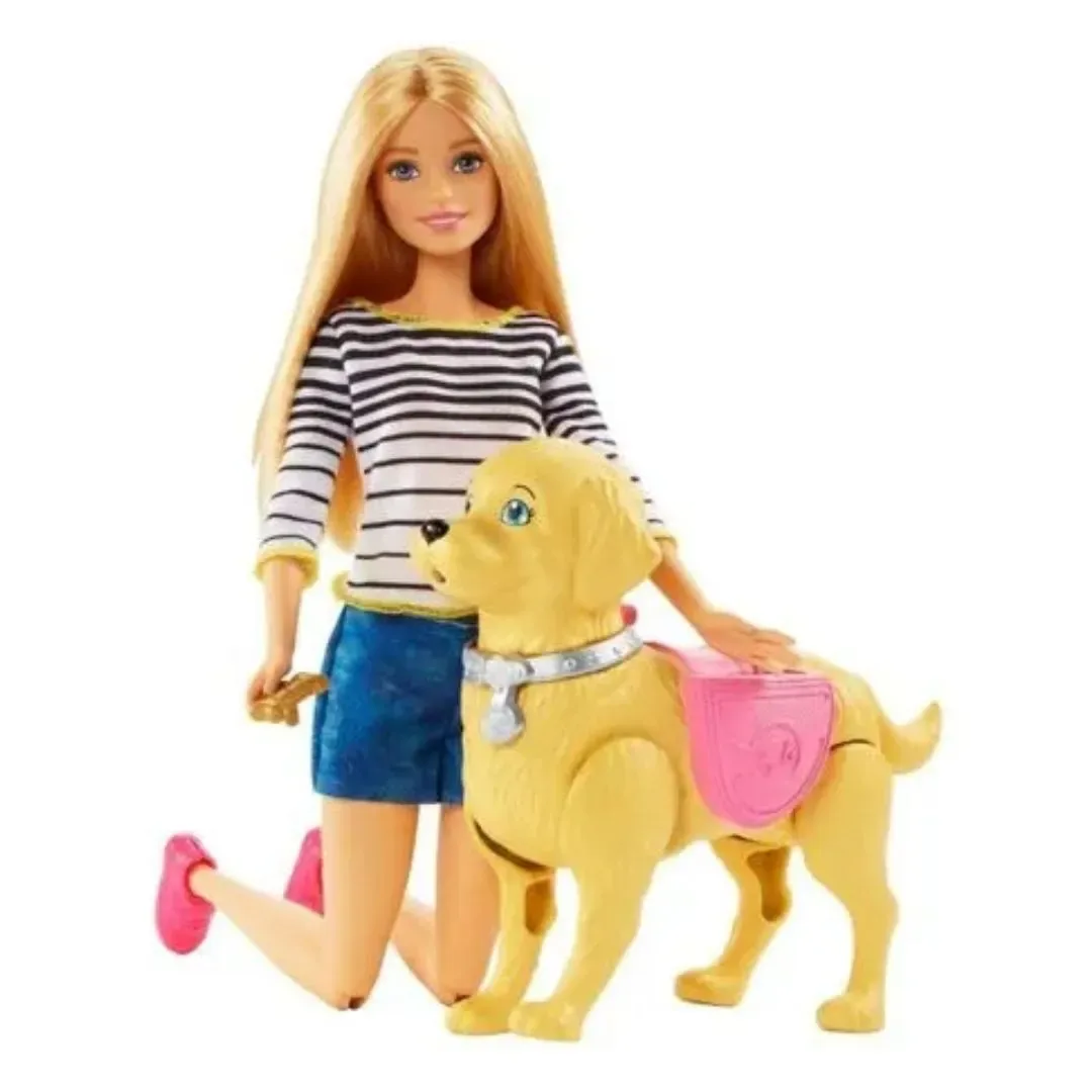 Muñeca Barbie Paseo de Perrito Mattel3