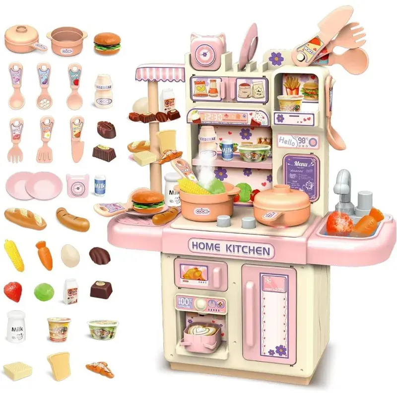 Set De Cocina Home Kitchen 39 piezas Con Vapor Y Luces2