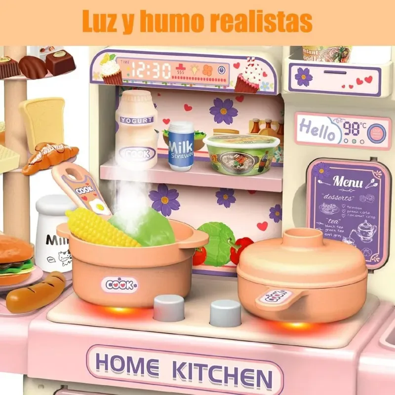 Set De Cocina Home Kitchen 39 piezas Con Vapor Y Luces4