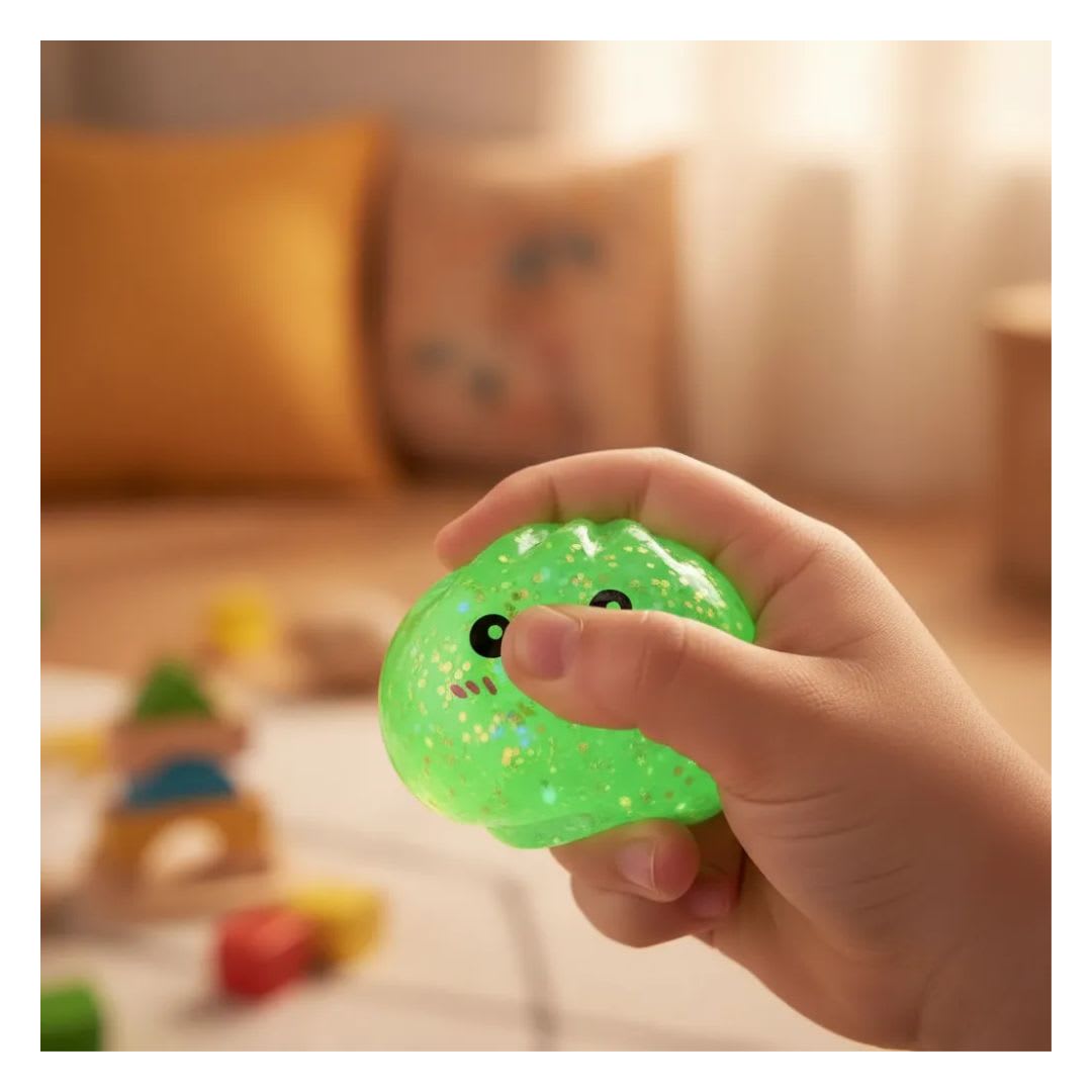 Dumpling Escarchado Squishy Con luz Led Antiestrés Coleccionable Surtido2