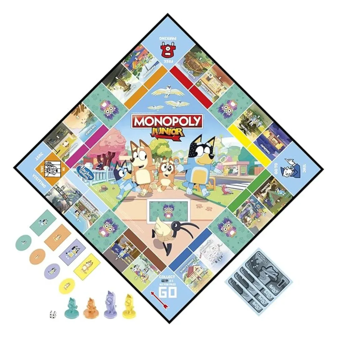 Monopoly Junior Bluey Edición Hasbro Juego De Mesa2