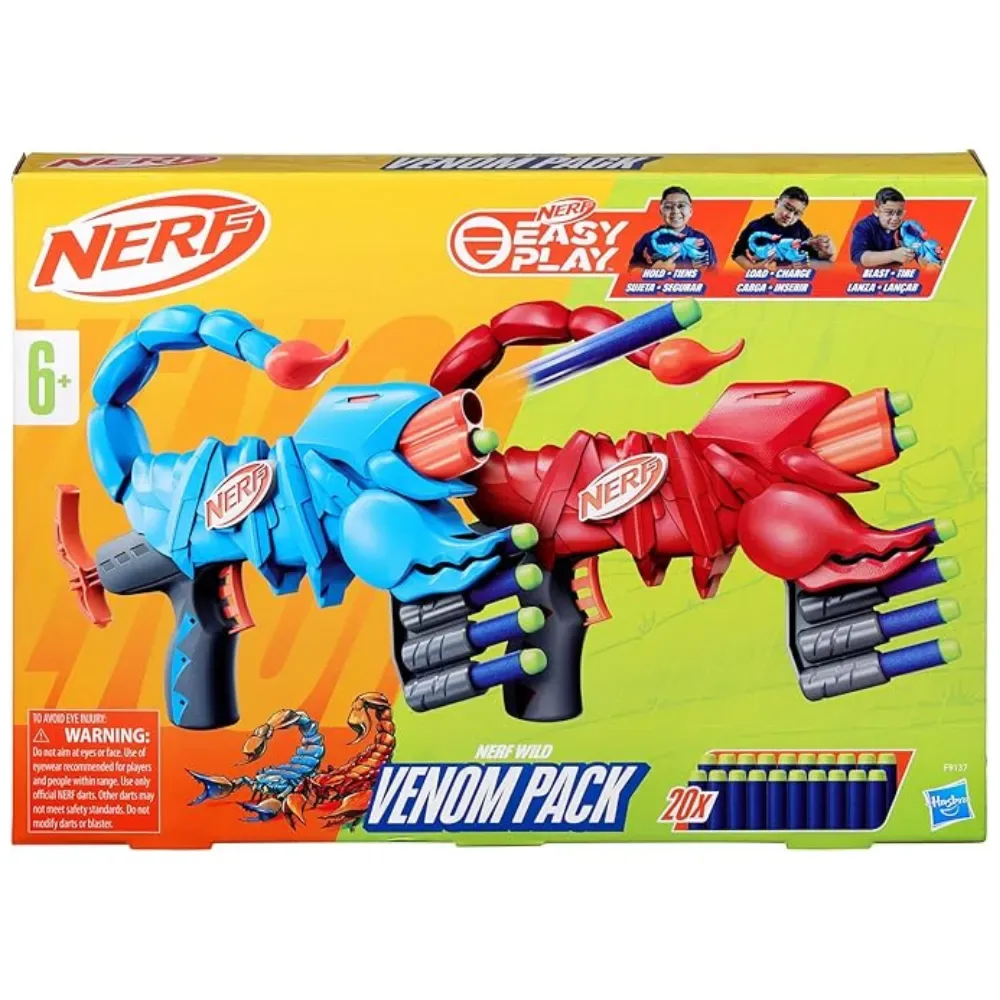Lanzador Nerf Wild Venompack6
