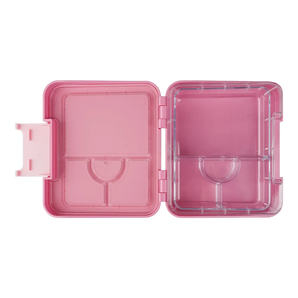 Lonchera Tipo Bento Rosado con 4 Divisiones – Escolar Libre BPA3