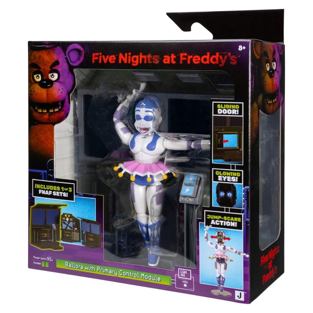 Five Nights At Freddys Set de Figura Ballora Módulo de Control con Ojos Brillantes7