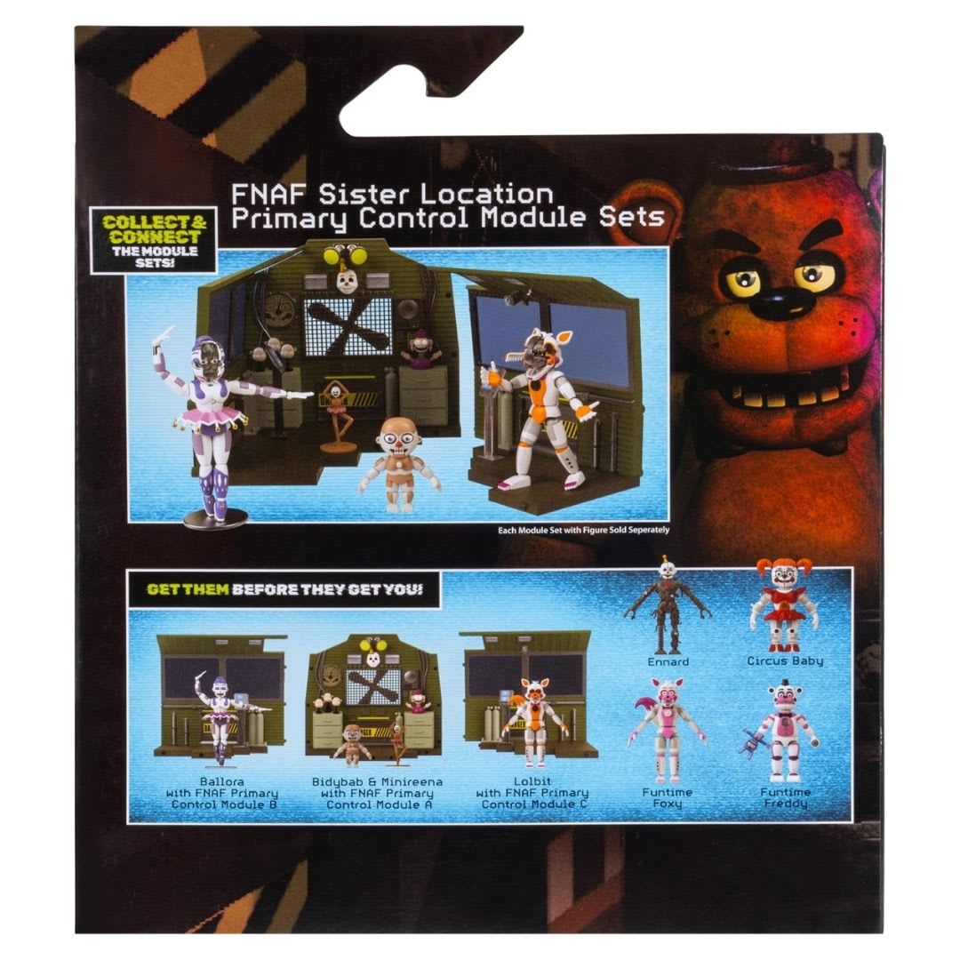 Five Nights At Freddys Set de Figura Ballora Módulo de Control con Ojos Brillantes8