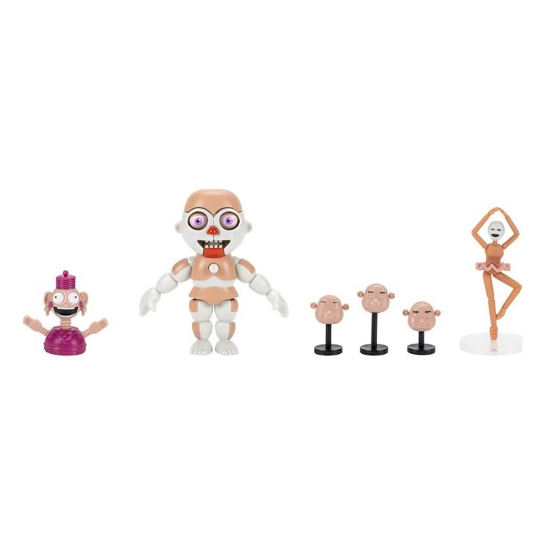 Five Nights At Freddys Set de Figura Bidybab y Mini Reena Módulo de Control con Ojos Brillantes3