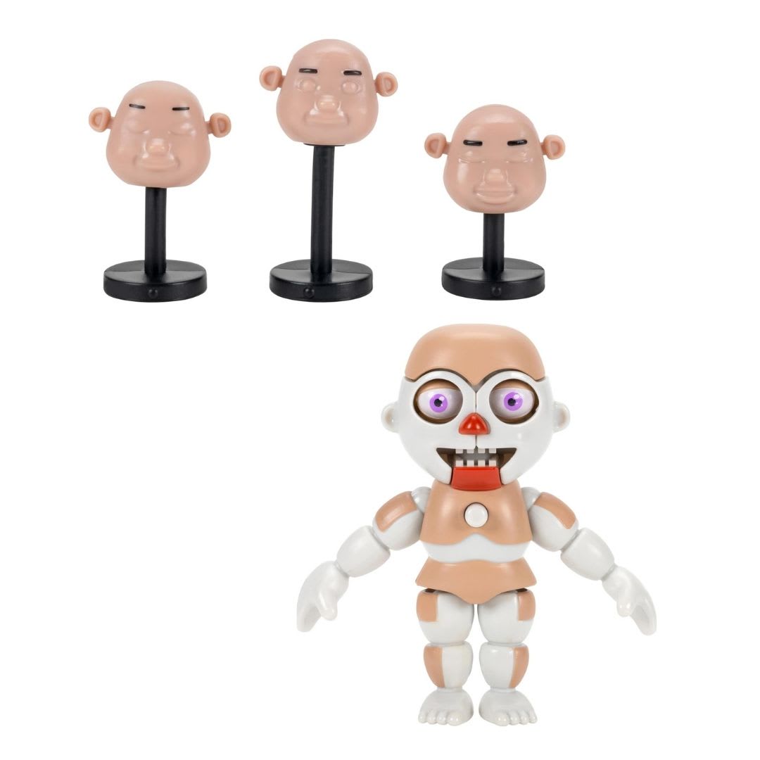 Five Nights At Freddys Set de Figura Bidybab y Mini Reena Módulo de Control con Ojos Brillantes8