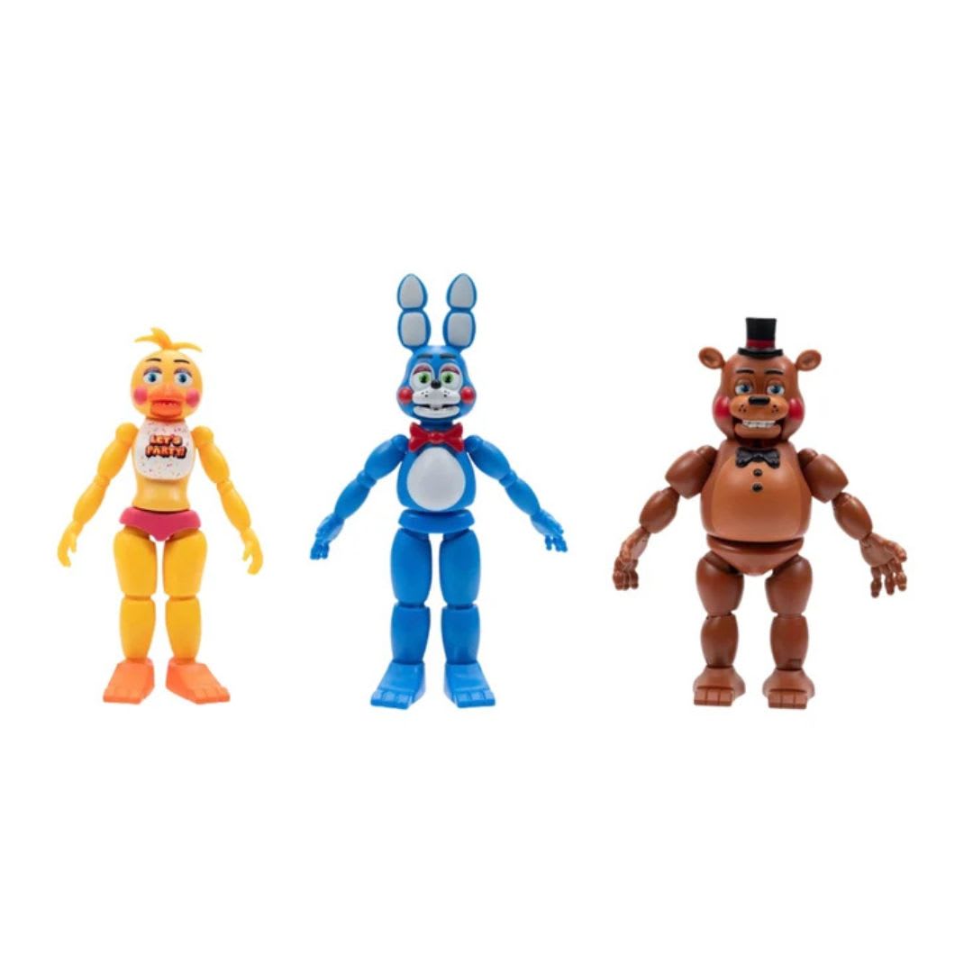 Five Nights At Freddy's Set X3 figuras: Freddy, Bonnie y Chica con Ojos Fosforescentes3